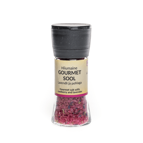 Punane gourmet soolaveski pohla ja lavendliga